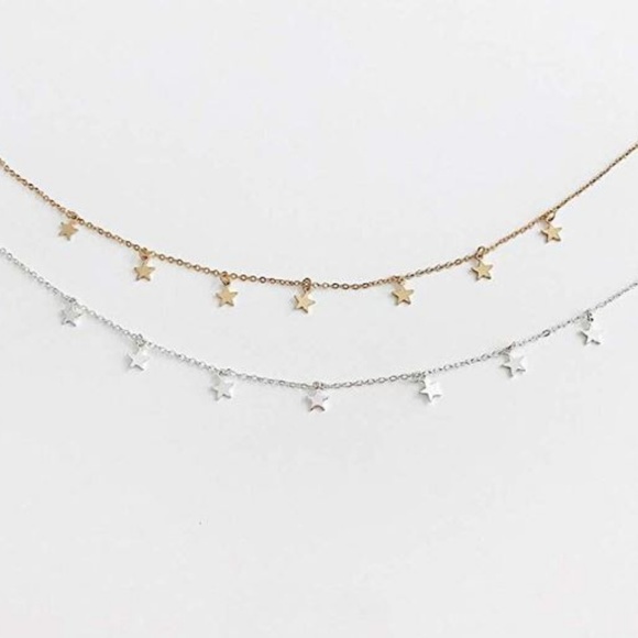 4 for $20 Starry Choker Necklace (Gold) - Picture 6 of 7